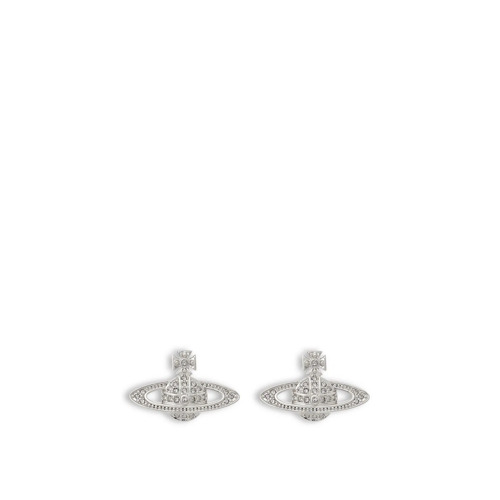 Vivienne Westwood Mini Bas Relief Earrings - Silver
