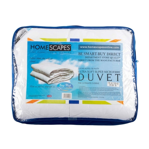 Homescapes Luxury Cot Bed Duvet - 10.5 Tog - Super Microfibre