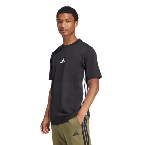 adidas Essentials 3-Stripes T-Shirt - Black - XXXL - Regular - Crew