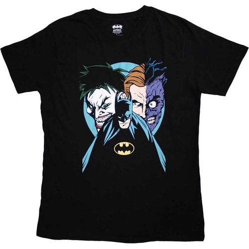 DC Comics Batman Creeping Villains T-Shirt - Black - S