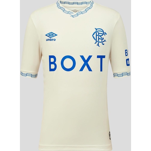 Rangers 26/27 Away Shirt - Umbro - Beige - Blue - V-Neck - M