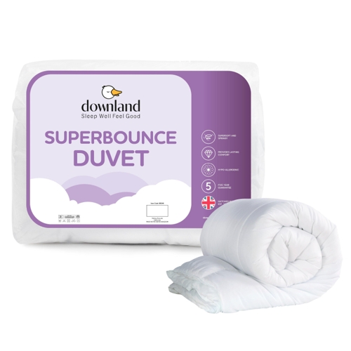 Downland Superbounce 7.5 tog Duvet - White