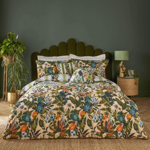 Leilani Printed Floral Duvet Set - Multicolor