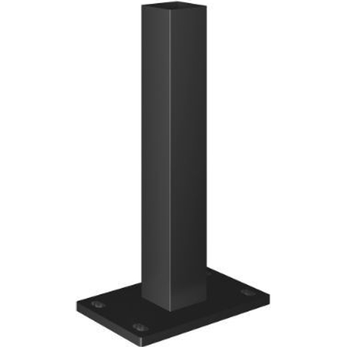Clarity Composite Fencing Steel Fence Base Plate with Bolts - Black