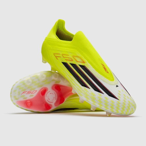 adidas F50 Elite Laceless AG - Yellow - Black - Football Boots - UK 8