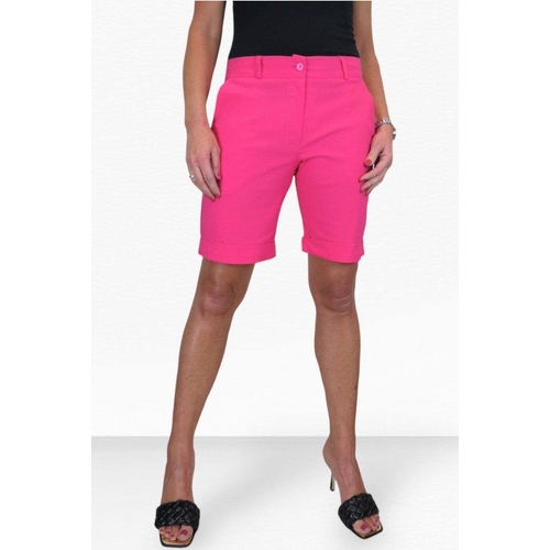 Icecoolfashion Womens Stretch Shorts - Hot Pink - Size 12