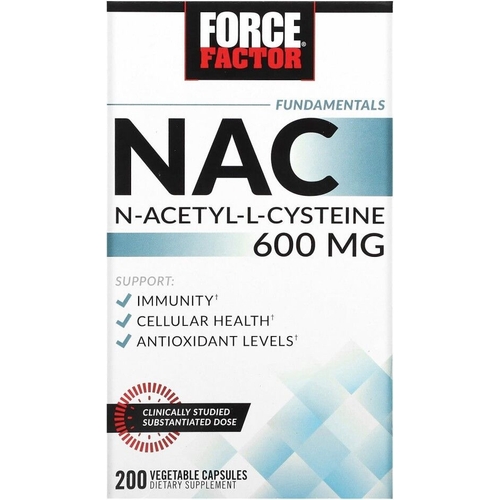 Force Factor - NAC - 600 mg - 200 Vegetable Capsules