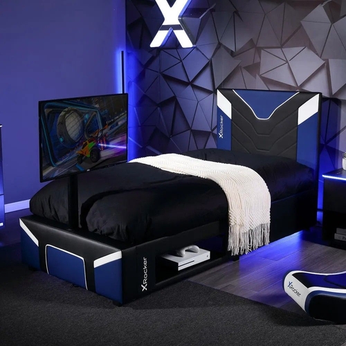 X Rocker Cerberus Twist TV Gaming Bed - Blue