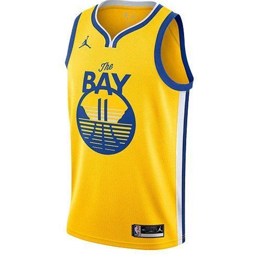 Jordan NBA Golden State Warriors Klay Thompson Basketball Vest - Yellow - Gold - Oversized - S