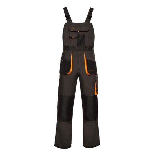 ART.MAS Classic Bib and Brace Overalls Dungarees - Grey