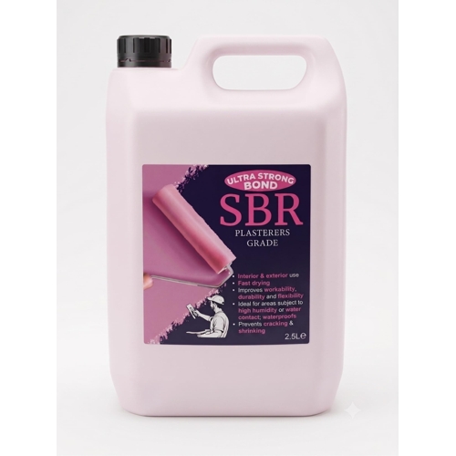 PowerChem Plasterers SBR Bonding Agent and Waterproof Admixture - Pink
