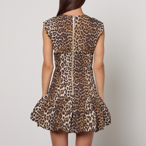 Ganni Mini Dress - Animal - UK 16