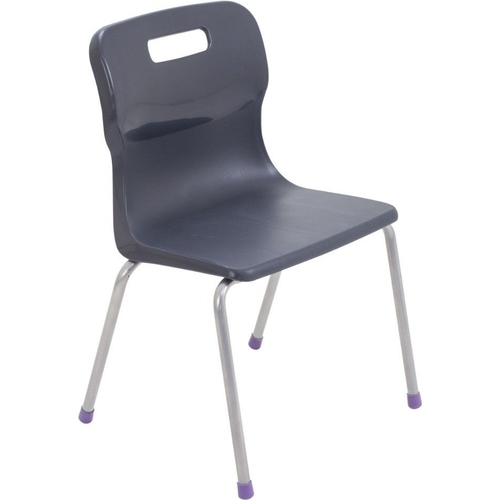Titan 4 Leg Chair - Grey - T12-C