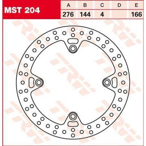 Motorcycle Brake Disc 276mm - TRW - MST204