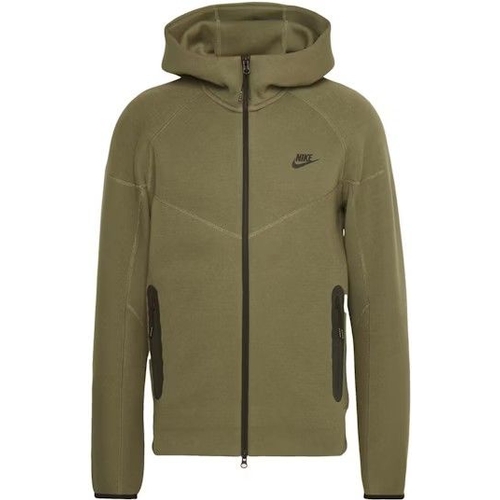 Tech Fleece Zip-through Hoodie - Olive - Fleece
