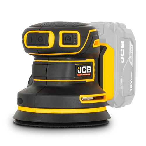 JCB Pro 18V Orbital Sander - 125mm - Brushless - Variable Speed