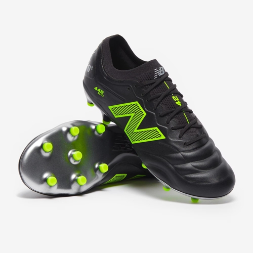 New Balance 442 Elite FG - Black/Green - Football Boots - UK 9.5