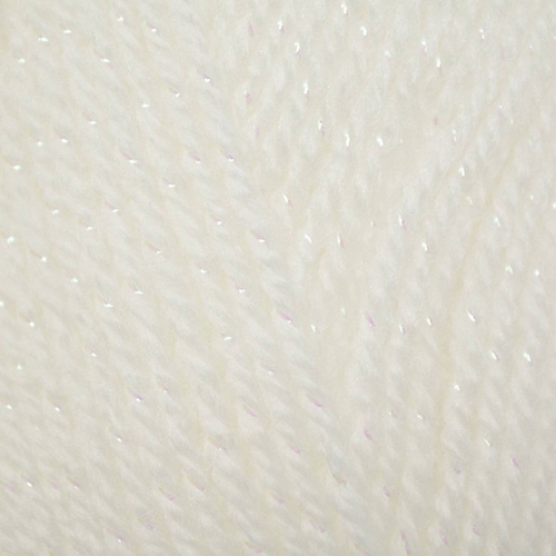 James C. Brett Twinkle DK Knitting Yarn - White - 100g