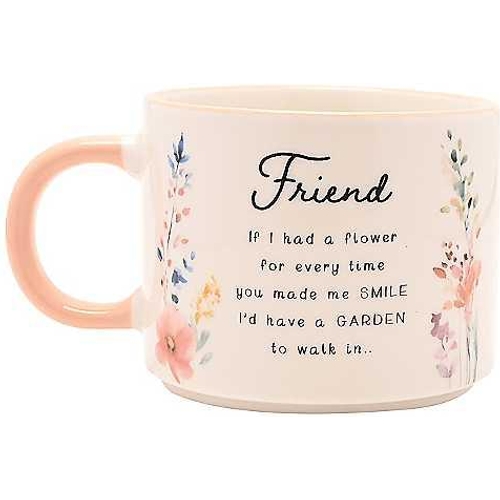 The Cottage Garden Peach Mug - Friend
