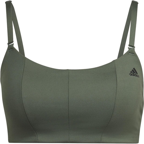 Adidas Yoga Studio Light Support Sports Bra - Green