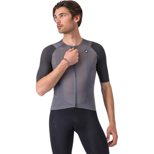Castelli Aero Race 8S Short Sleeve Jersey - Smoky Grey - Medium