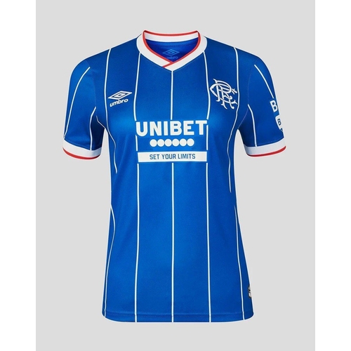 Umbro Rangers Home Shirt 2026/27 - Blue - Striped - Slim - Crew - S