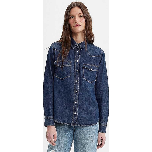 Levi's Button Front Denim Shirt - Blue - XS