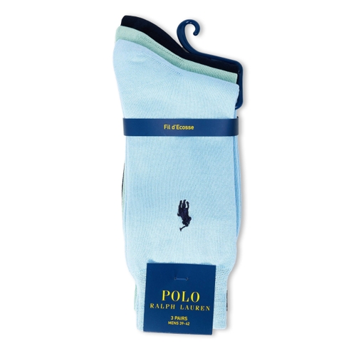 Polo Ralph Lauren 3 Pack Crew Socks - Blue