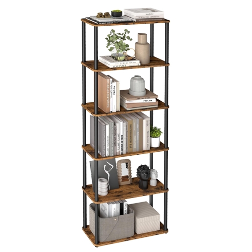 VASAGLE 6-Tier Storage Shelf - Brown
