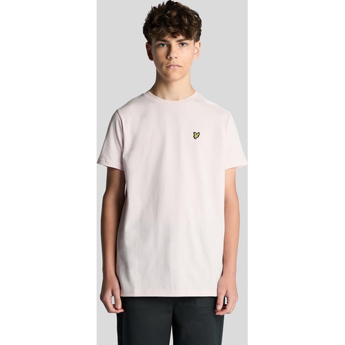 Lyle & Scott Kids' Cotton Crew Neck T-Shirt - Pink