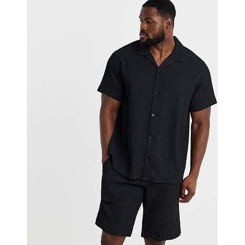 Jack & Jones Harrison Shirt Short Set - Black - L