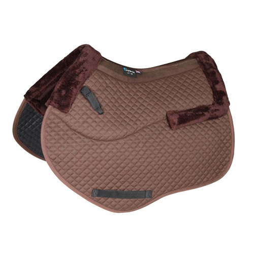 Arma Half Lined Jump Saddle Pad - Brown
