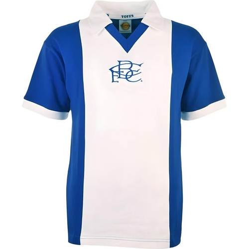 '75-'76 Birmingham City Retro Football Shirt - V-Neck - Blue - L