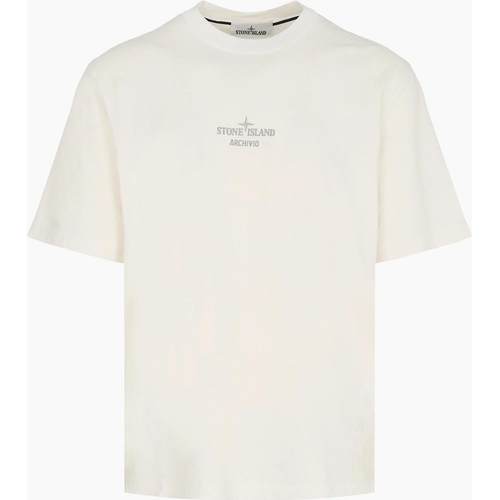 Stone Island Branded T-Shirt - White - M
