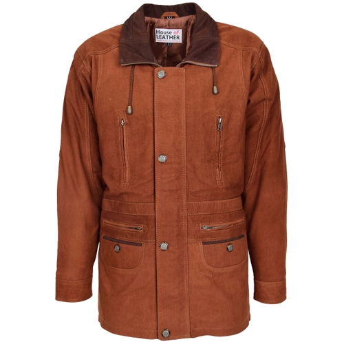 House of Leather Winter Parka Coat Jason - Brown - L