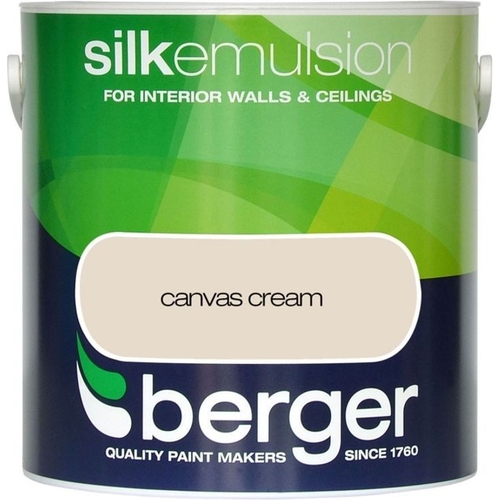 Berger Walls & Ceilings Silk Emulsion Paint - Cream