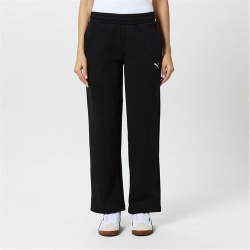 Puma Single Cat Wide Leg Joggers - Black - UK 14