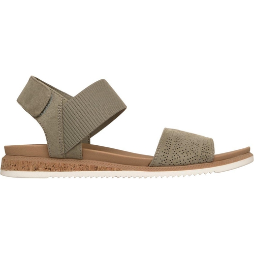 Skechers BOBS Desert Kiss Low - Top Look Sandals - Olive - Size 7