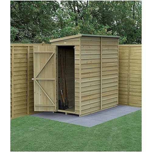 Forest Garden 4Life Pent Shed 6x3 - Brown