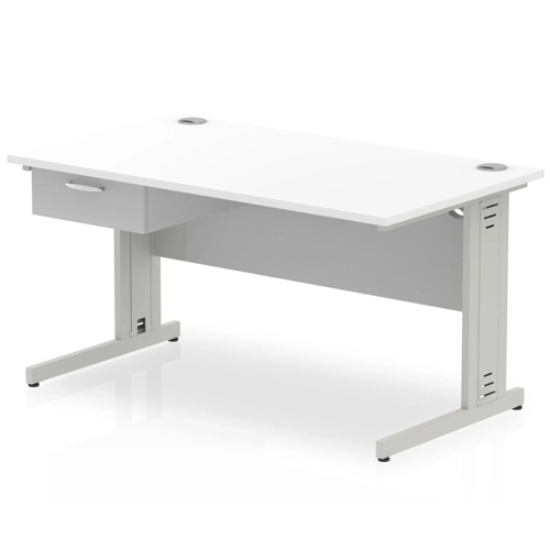 Impulse Contract Office Desk - White