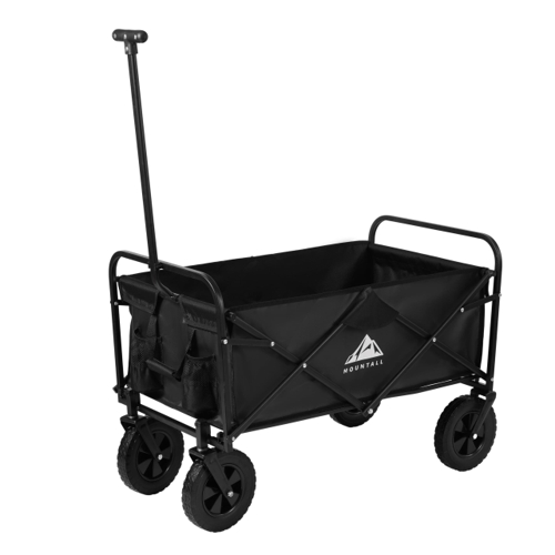MOUNTALL Foldable Garden Festival Trolley - Black - Heavy Duty