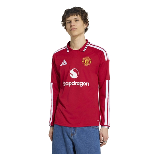 adidas Manchester United 26/27 Home LS Shirt - Polo - Slim - Red - L