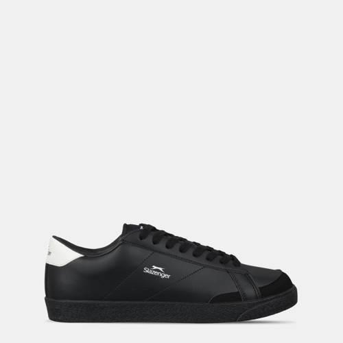 Slazenger Court Trainers - Black/White - Size UK 9