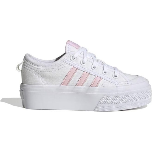 adidas Nizza Platform Shoes - White - size_children_foot_uk 2