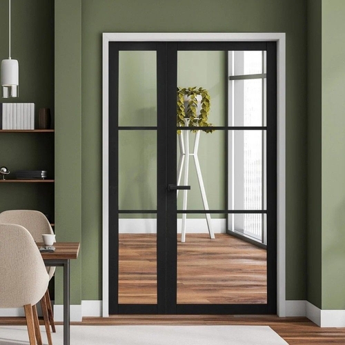Industrial Studio Sidelight - Liberty Doors - Black