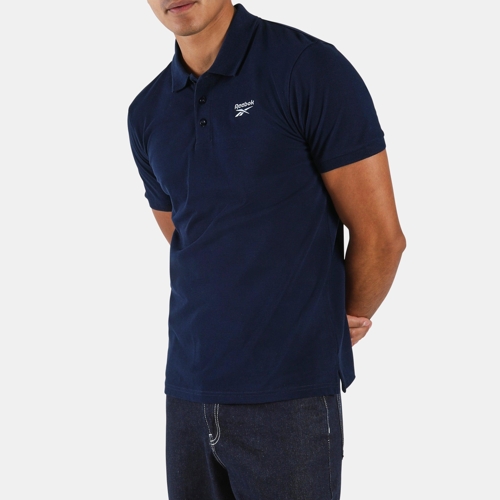 Reebok - Blaze Embroidered SS Polo Shirt - Blue - L