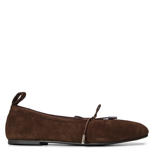 Alohas Rosalind Ballet Pumps - Brown Suede