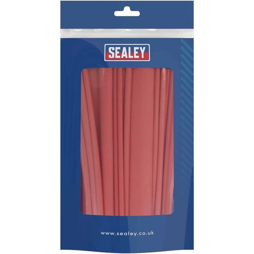 Sealey Heat Shrink Tubing Assortment - Red - 72pc - 200mm