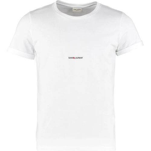 SAINT LAURENT Classic Rive Gauche T-Shirt - White
