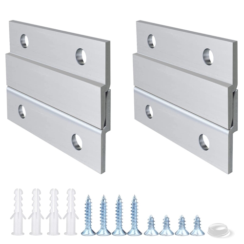 French Cleat Picture Hanger - 2 Inches - Silver
